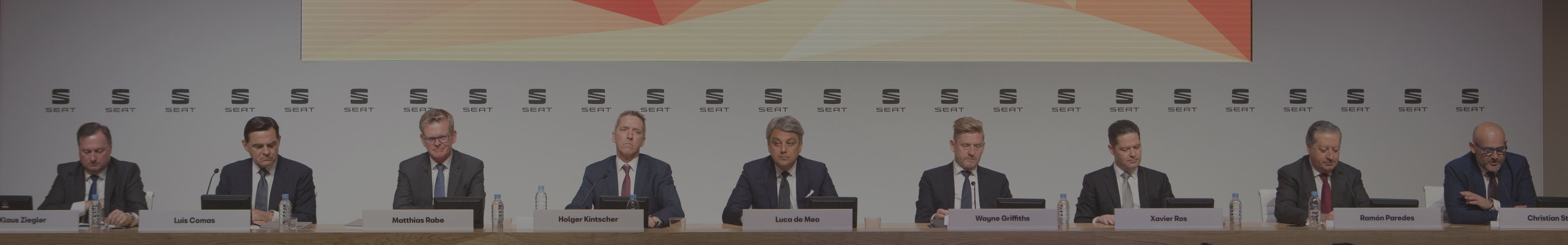 Une année record pour SEAT - SEAT commitee of Directors. President and CEO Luca de Meo at SEAT Annual media conference 2018
