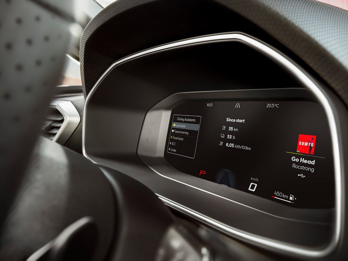 Innenansicht des SEAT Leon Sportstourer mit Digital Cockpit