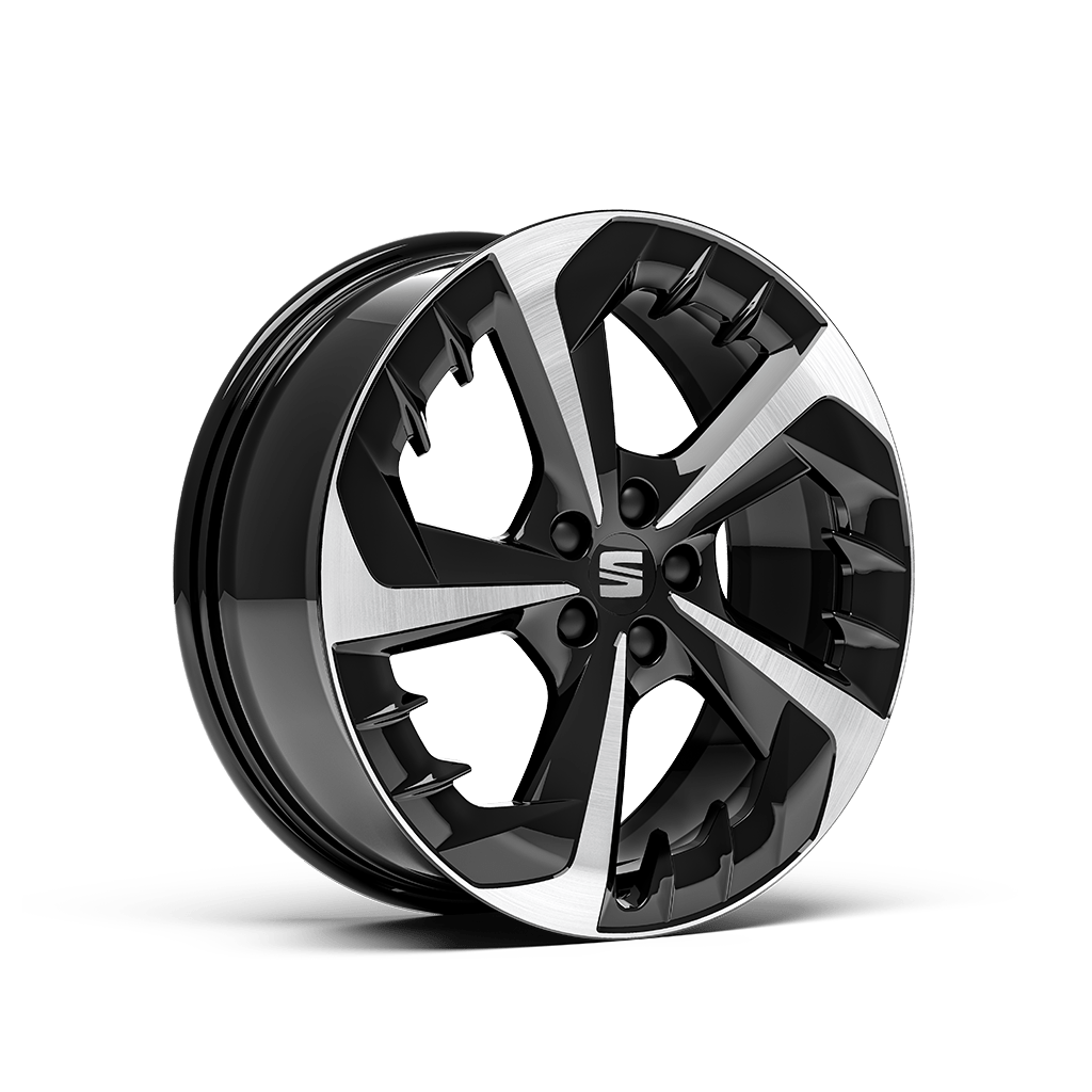 Cerchi in lega leggera Performance R da 18″ in nero lavorati