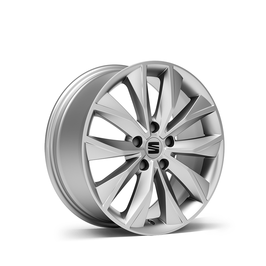 New SEAT ateca 17 inch alloy wheel brilliant silver