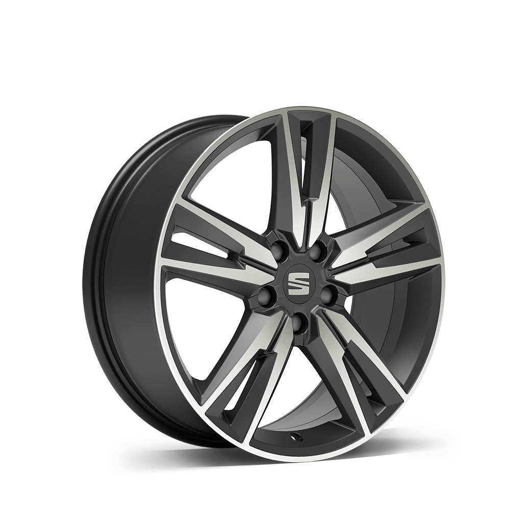 New SEAT ateca 18 inch 36 9 alloy wheel cosmo grey machined