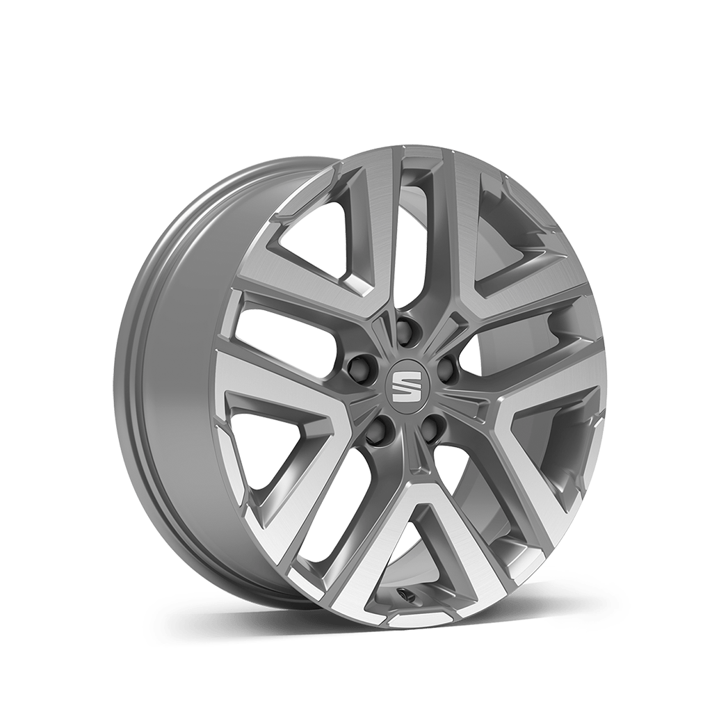 New SEAT ateca 18 inch 36 8 alloy wheel nuclear grey machined