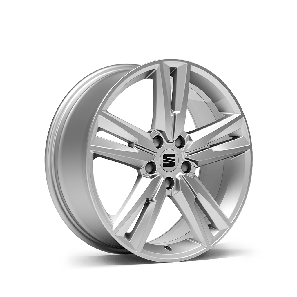 New SEAT ateca 18 inch alloy wheel brilliant silver fr
