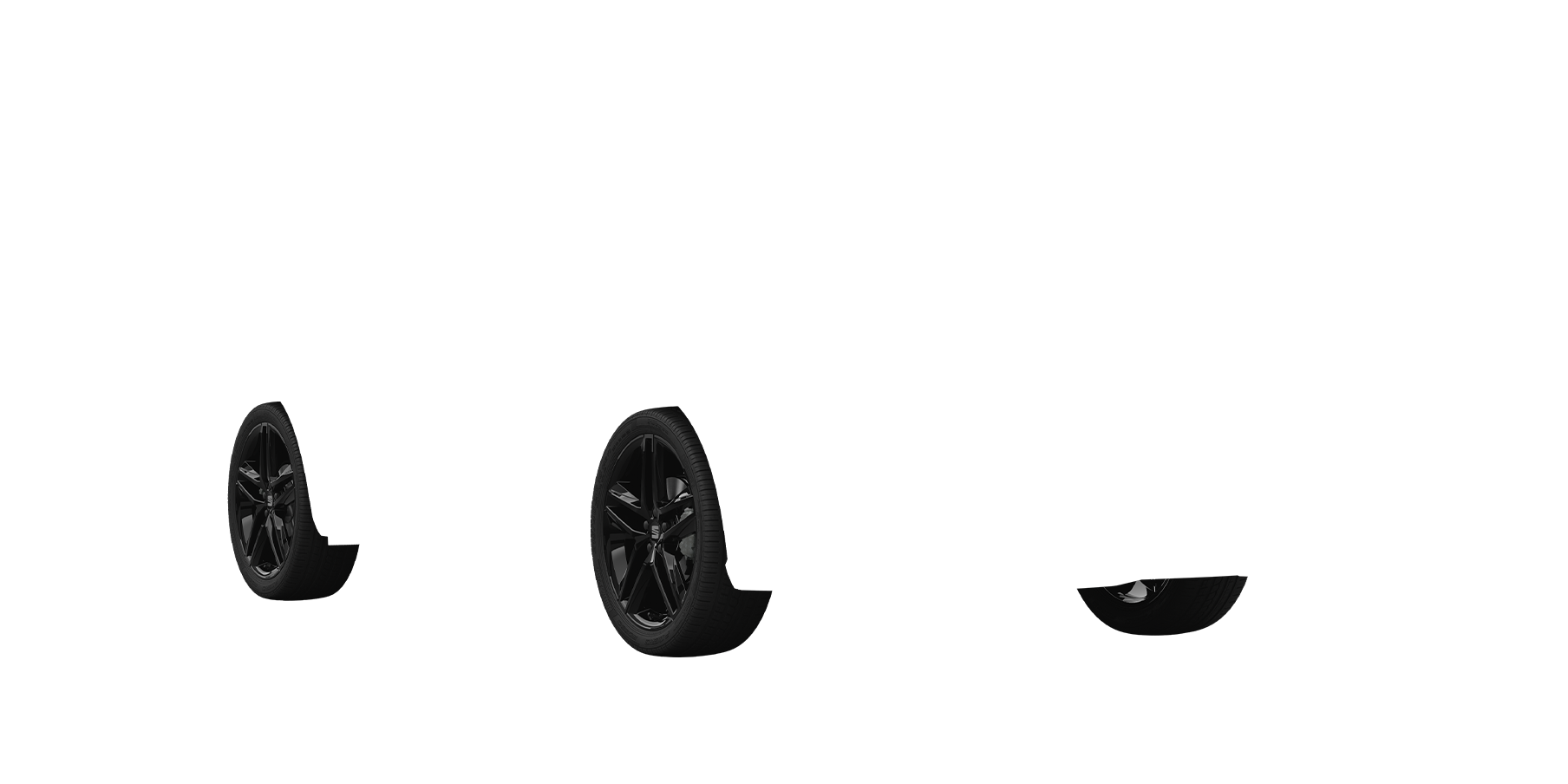 18-Zoll-Leichtmetallfelgen «Performance» in Glossy Black