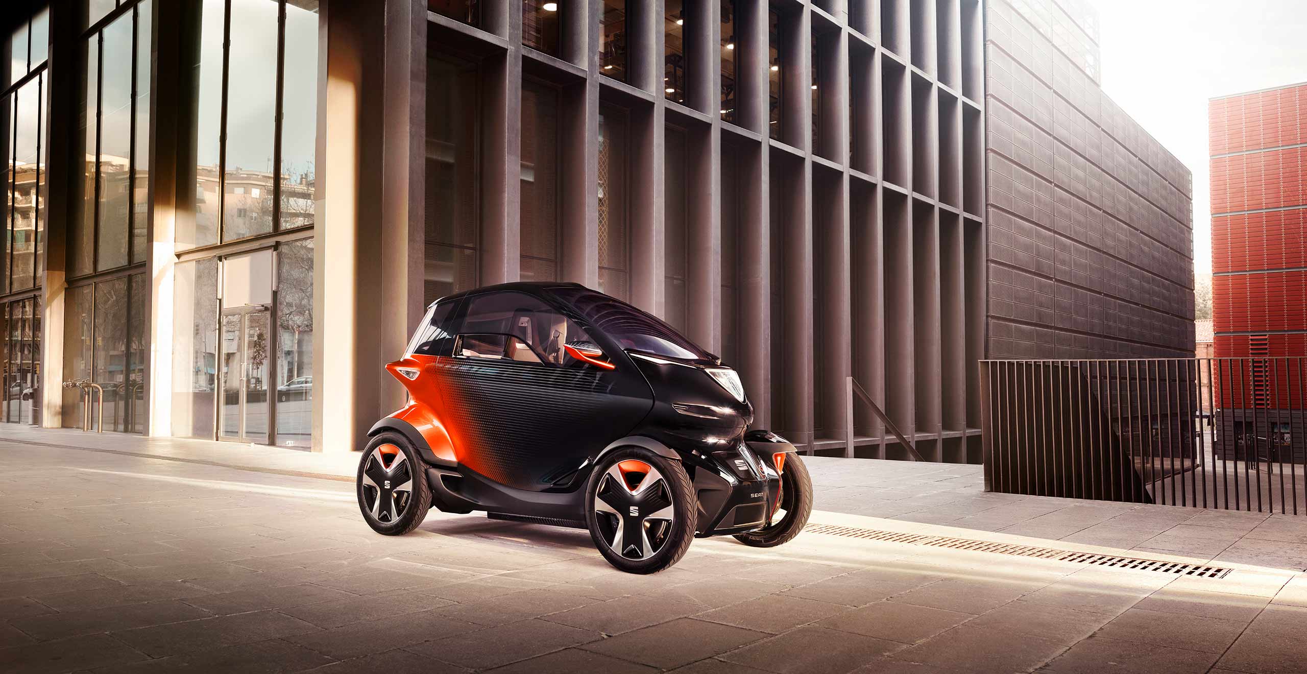 Auto elettrica SEAT MÓ Minimó, vista frontale